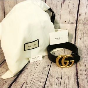 Gucci GG Marmont Leather Belt size 80